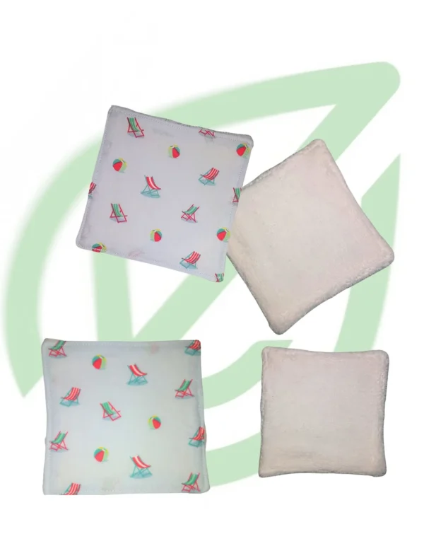 Lot de 7 lingettes modèle Vacances d'été